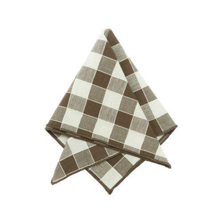 Tovagliolo \'Mary\' 45x45 - Marrone nel gruppo Arredamento / Tessuti presso Reforma (1369-83-022)