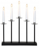 Candelabro dell\'Avvento \'Greta\' - Nero/Argento