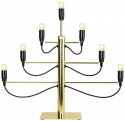 Candelabro dell\'Avvento \'Milano\' - Nero/Oro