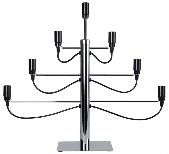 Candelabro dell\'Avvento \'Milano\' - Nero/Argento nel gruppo Illuminazione / Lampade / Illuminazione natalizia presso Reforma (142-14)