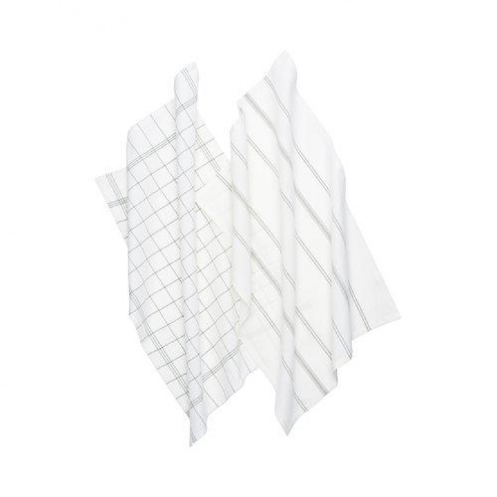 Asciugamano da cucina \'Erin\' 50x70 - Beige/Bianco nel gruppo Arredamento / Tessuti presso Reforma (1511-73-177)