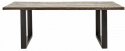 Tavolo da pranzo \'Iron\' 220x100cm - Legno riciclato