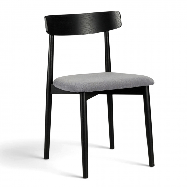 Sedia \'Ystad\' - Nero/Grigio nel gruppo Mobili / Mobili per sedersi / Sedie presso Reforma (19791-black-oak)