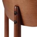 Sedia \'Ystad\' - Noce/Beige