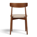 Sedia \'Ystad\' - Noce/Beige