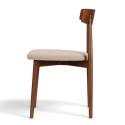 Sedia \'Ystad\' - Noce/Beige