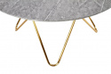 Tavolo da pranzo \'Bonello\' Rotondo 120cm - Oro/Grigio