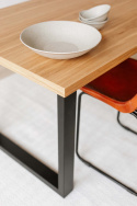 Tavolo da pranzo \'Radus\' 140x85cm - Rovere/Nero