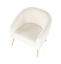 Poltrona \'Lugnet\' - Crema/Naturale