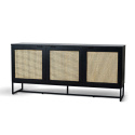 Sideboard \'Sailor\' - Nero/Naturale