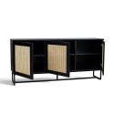 Sideboard \'Sailor\' - Nero/Naturale