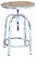 Sgabello girevole Vintage - Bianco