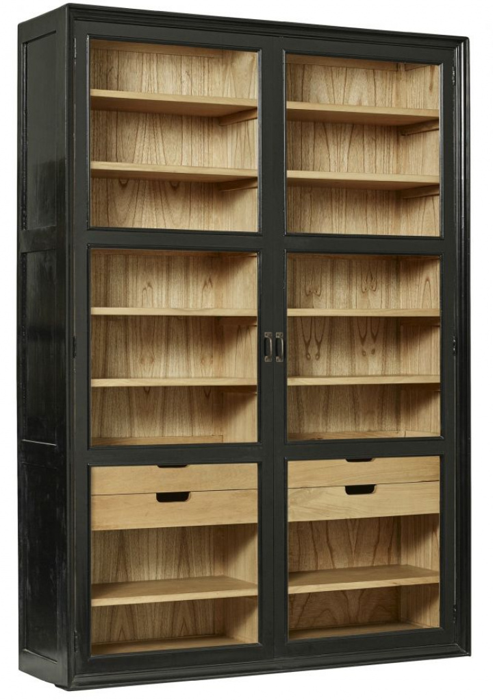 Vetrina \'Viva\' - Naturale/Nero nel gruppo Mobili / Mensole & stoccaggio / Armadi e credenze presso Reforma (2044)