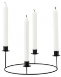 Candelabro \'Ring\' S - Nero