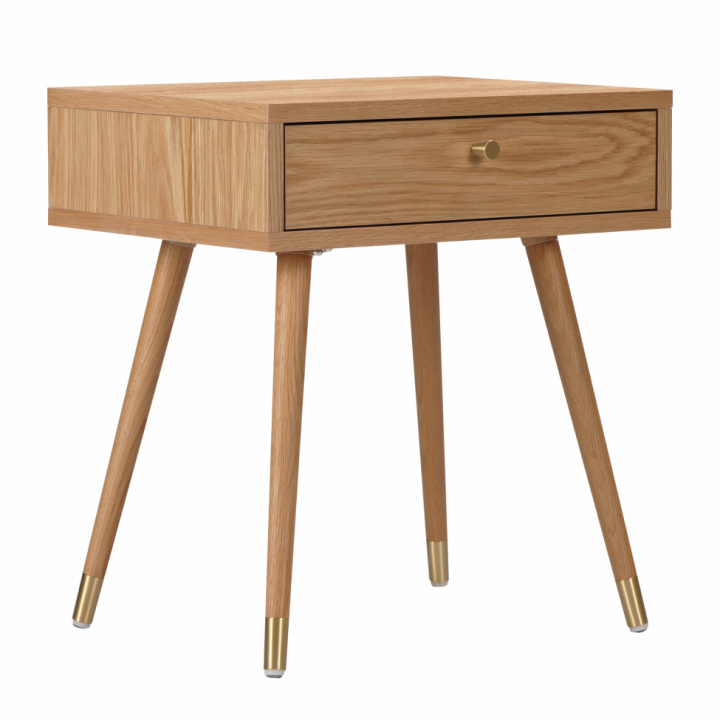 Comodino \'Prime\' - Rovere/Ottone nel gruppo Mobili / Tavoli / Comodini presso Reforma (2106-oak)