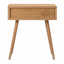 Comodino \'Prime\' - Rovere/Ottone