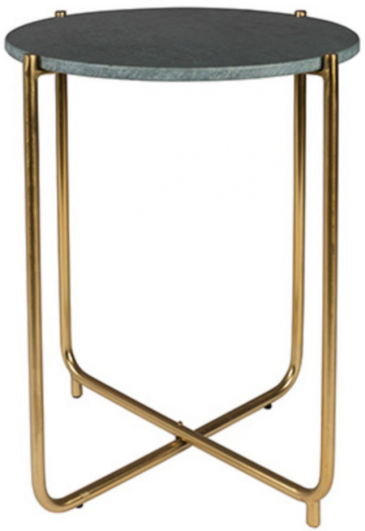 Tavolino \'Timpa\' - Marmo verde/Ottone nel gruppo Mobili / Tavoli / Tavolini presso Reforma (2300103)