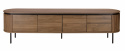 Mobile TV \'Kärra\' 200x40cm - Noce/Nero