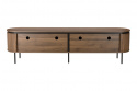 Mobile TV \'Kärra\' 200x40cm - Noce/Nero