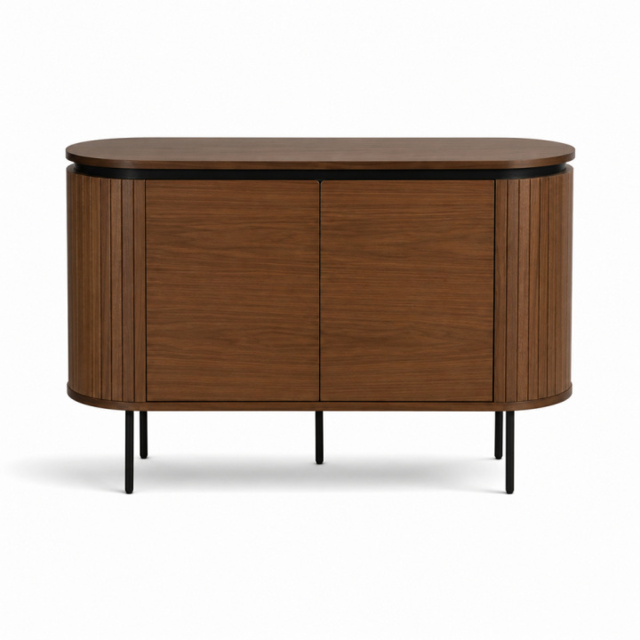 Sideboard \'K&auml;rra\' - Noce/Nero nel gruppo CAMPAGNA / Mobili / Mensole & Stoccaggio presso Reforma (2374-walnut-svart)