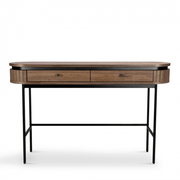 Scrivania \'Kärra\' - Noce/Nero nel gruppo Mobili / Tavoli / Scrivanie presso Reforma (2378-walnut-svart)