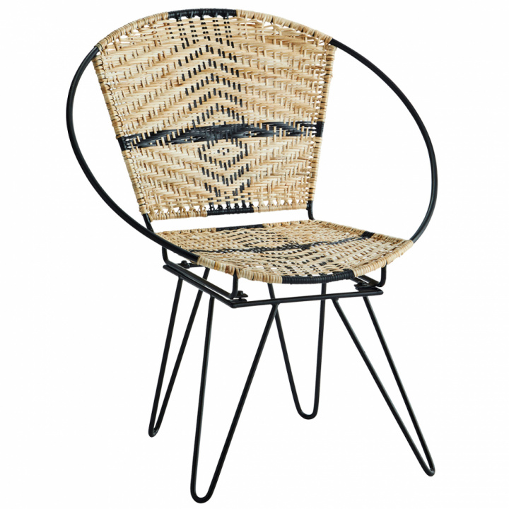 Poltrona \'Iron\' - Nero/naturale nel gruppo Mobili / Mobili per sedersi / Poltrone presso Reforma (26072)