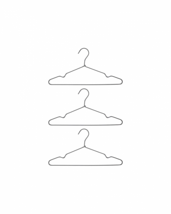 Gruccia \'Wire\' 3-pack - Grigio chiaro nel gruppo Mobili / Mensole & stoccaggio / Appendiabiti presso Reforma (262000011)