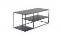 Tavolino da caffè \'Staal\' 120x50cm - Nero
