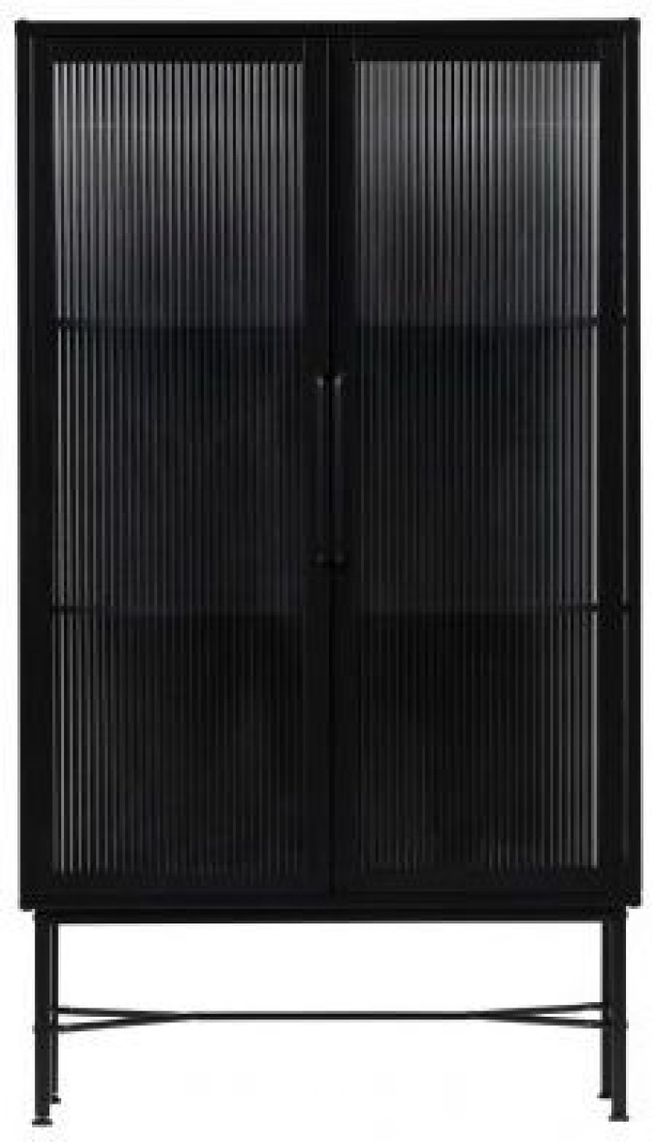 Vetrina \'Zion\' - Nero nel gruppo Mobili / Mensole & stoccaggio / Armadi e credenze presso Reforma (373254-Z)