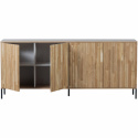 Sideboard \'New Gravure\' 200 cm - Rovere/Nero