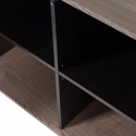 Sideboard \'New Gravure\' 200 cm - Marrone scuro/Nero