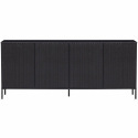 Sideboard \'New Gravure\' 200 cm - Nero/Nero