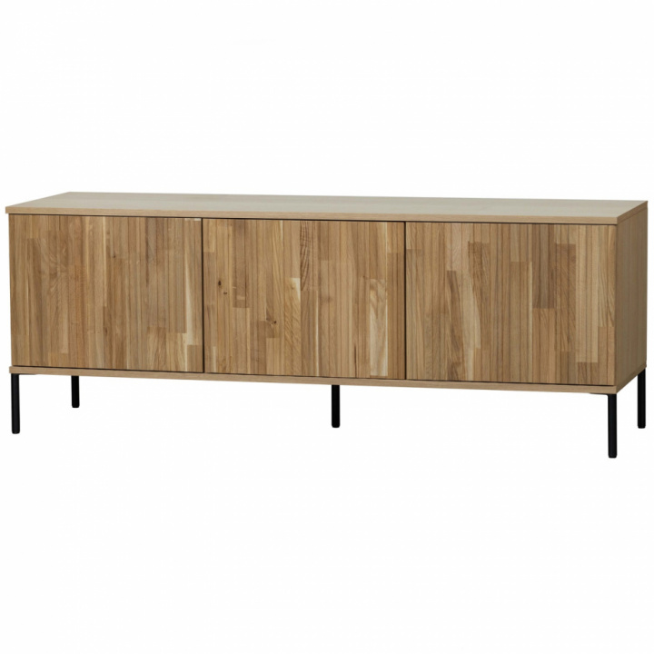 Mobile TV \'New Gravure\' 150 cm - Rovere/Nero nel gruppo Mobili / Mensole & stoccaggio / Mobile TV presso Reforma (373473-B)