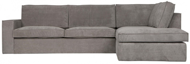 Divano ad angolo \'Thomas\' - Rigato Grigio nel gruppo Mobili / Divani / Divani con chaise longue presso Reforma (375757-G)