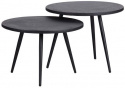 Tavolino \'Suze\' 2 pezzi - Nero
