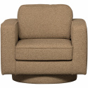 Poltrona girevole \'Lazy\' - Marrone bouclé