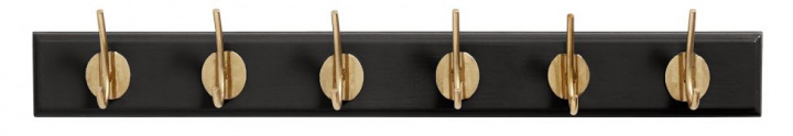 Appendiabiti \'Hooks\' S - Nero/Oro nel gruppo Mobili / Mensole & stoccaggio / Appendiabiti presso Reforma (4080)