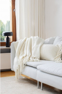 Plaid \'Samantha\' 130x170cm - Bianco