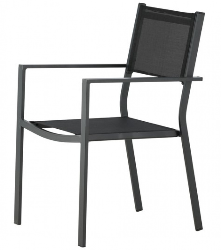 Sedia da pranzo \'Charlotte\' - Nera nel gruppo Mobili / Mobili da esterno / Sedie da giardino presso Reforma (4231-408)