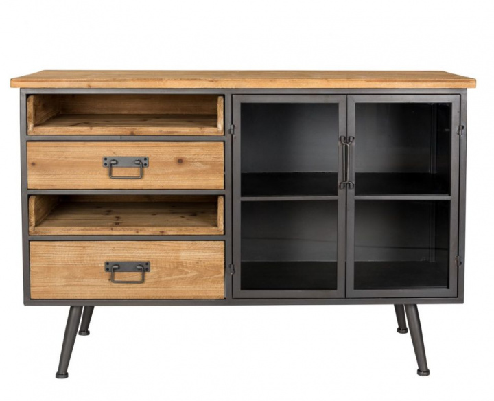 Tavolino \'Damian\' - Nero/Naturale nel gruppo Mobili / Mensole & stoccaggio / Sideboard presso Reforma (4300012)