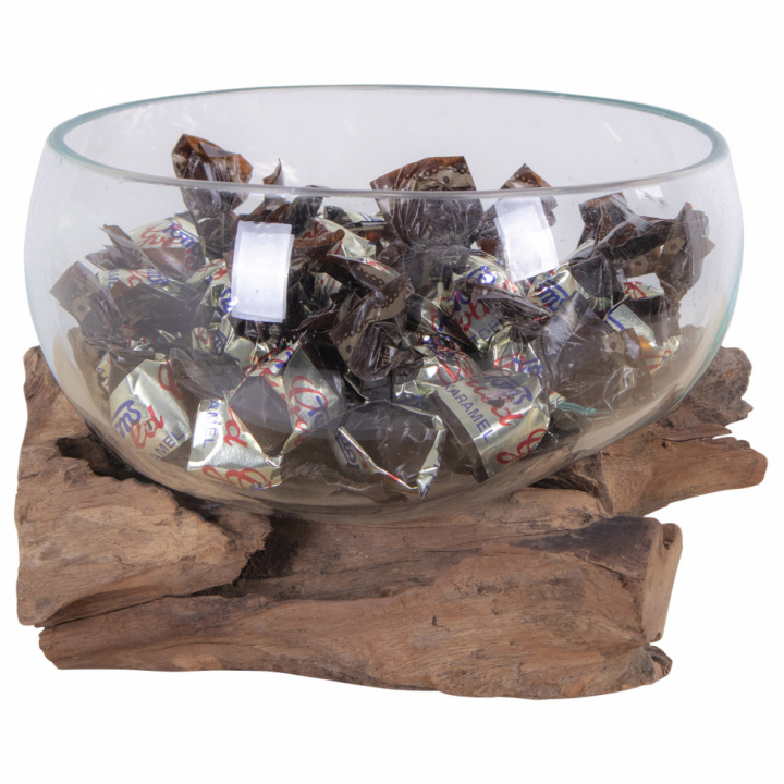 Decorazione \'Waterdrop\' 15x15cm - Legno/Vetro nel gruppo Arredamento / Decorazione / Altra decorazione presso Reforma (4501055)