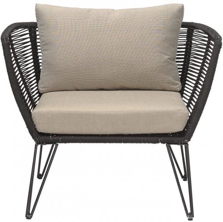 Poltrona \'Mundo\' - Nero/Beige nel gruppo Mobili / Mobili da esterno / Poltrone da esterno presso Reforma (50255215)