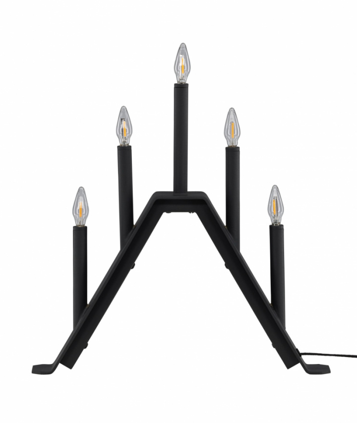 Candelabro dell\'Avvento \'Norrlund\' - Nero nel gruppo Illuminazione / Lampade / Illuminazione natalizia presso Reforma (61844-100)