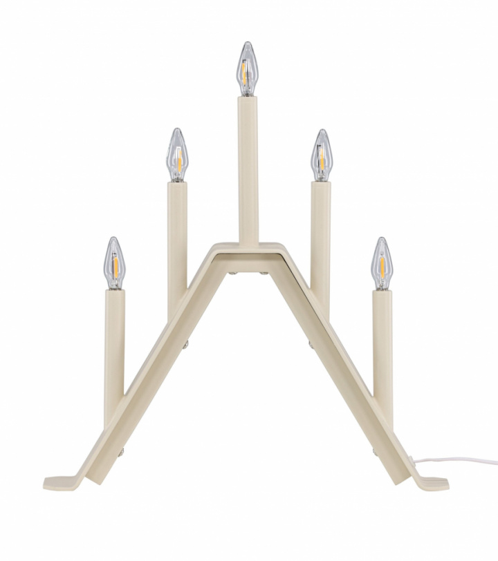 Candelabro dell\'Avvento \'Norrlund\' - Beige nel gruppo Illuminazione / Lampade / Illuminazione natalizia presso Reforma (61844-102)
