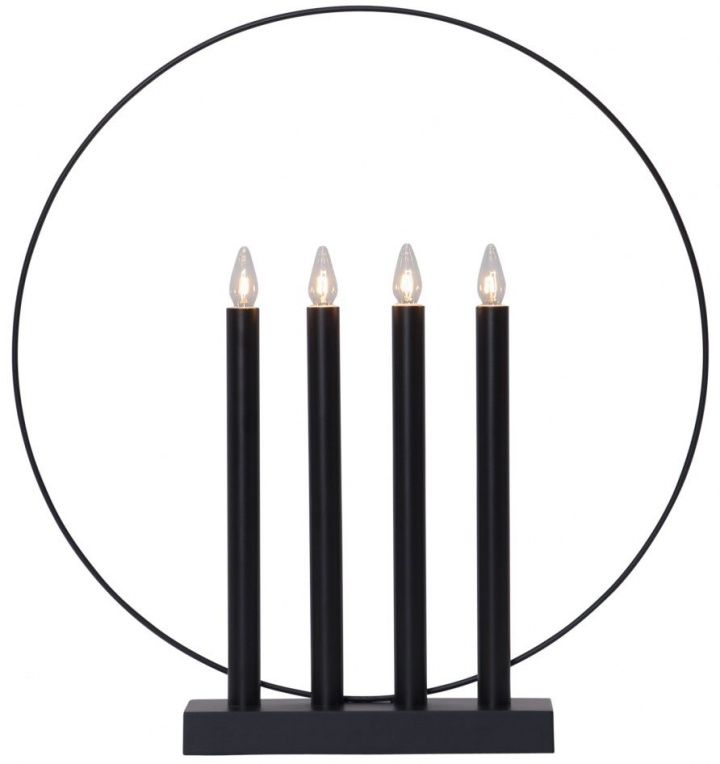 Candelabro dell\'Avvento \'Glory\' - Nero nel gruppo Illuminazione / Lampade / Illuminazione natalizia presso Reforma (644-62)