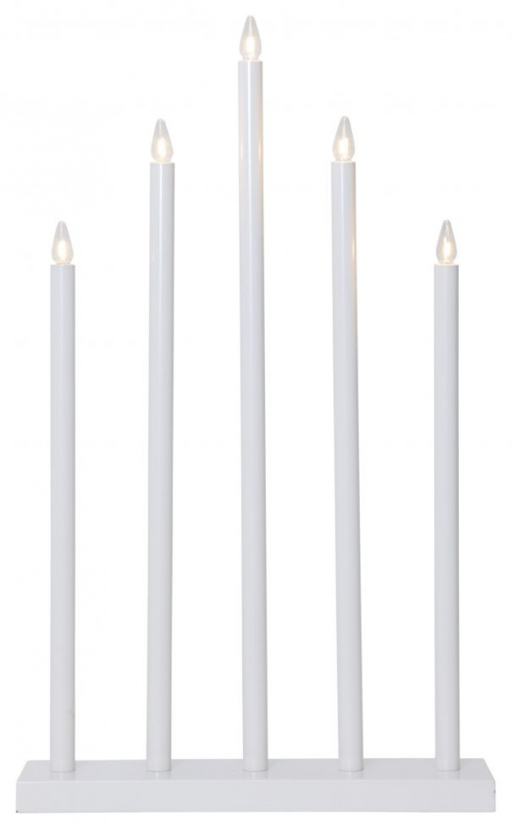 Candelabro dell\'Avvento \'Holy\' 5 Lampade - Bianco nel gruppo Illuminazione / Lampade / Illuminazione natalizia presso Reforma (644-65)
