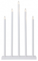 Candelabro dell\'Avvento \'Holy\' 5 Lampade - Bianco