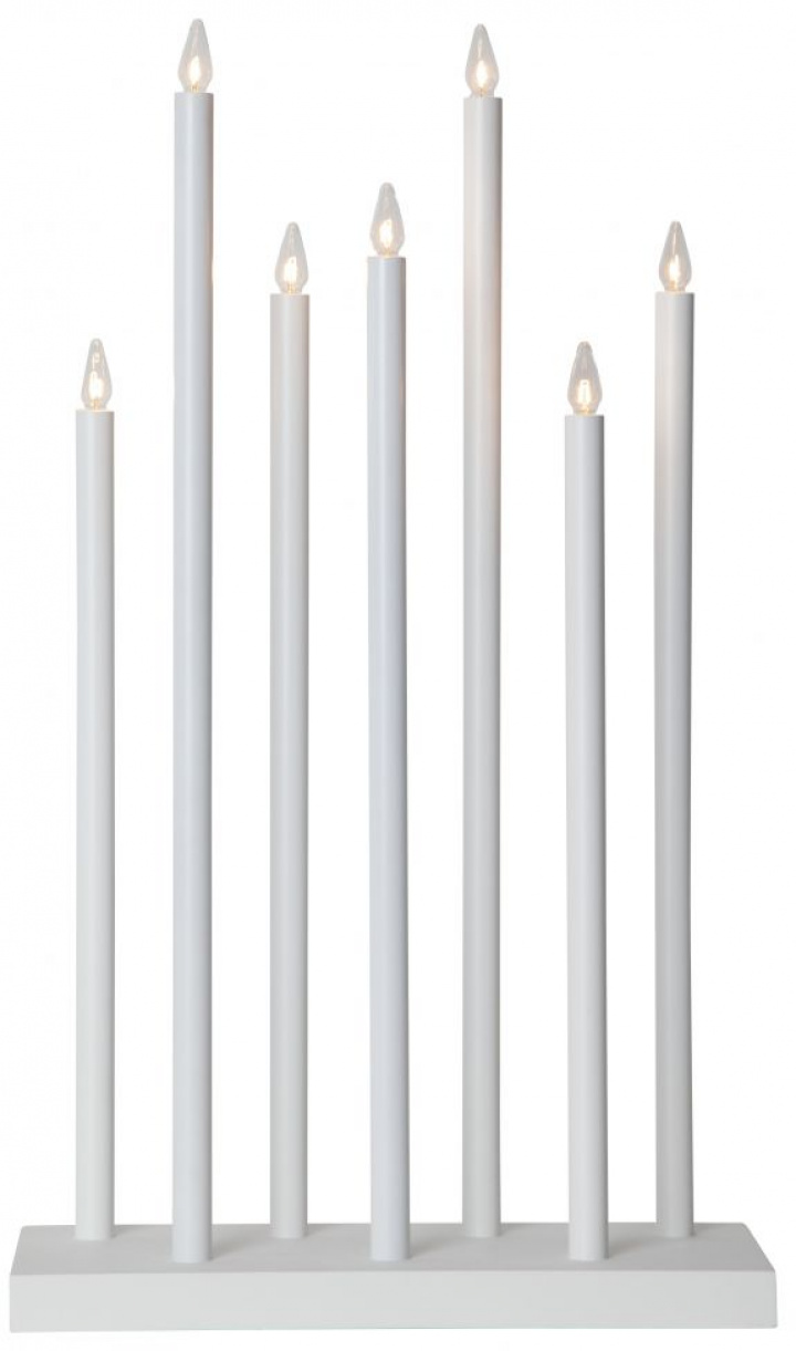 Candelabro d\'Avvento \'Holy\' 7 Lampade - Bianco nel gruppo Illuminazione / Lampade / Illuminazione natalizia presso Reforma (644-75)