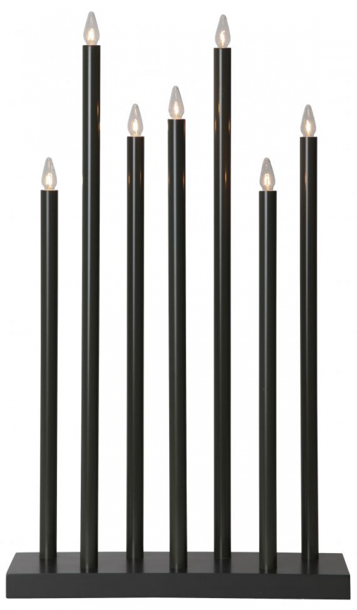 Candelabro d\'Avvento \'Holy\' 7 Lampade - Nero nel gruppo Illuminazione / Lampade / Illuminazione natalizia presso Reforma (644-77)