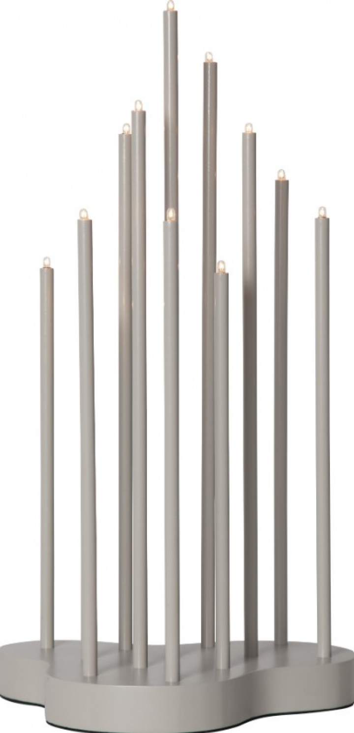 Candelabro d\'Avvento \'Buzz\' 43cm - Grigio nel gruppo Illuminazione / Lampade / Illuminazione natalizia presso Reforma (644-82)